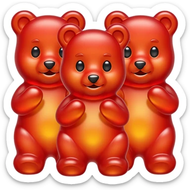 red Gummy Bears sticker