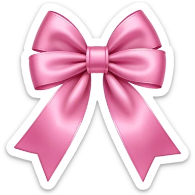 cute pink bow aesthetic sticker