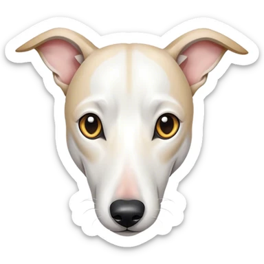 Galgo blanco sticker