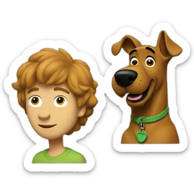 Scooby-doo and Shaggy sticker