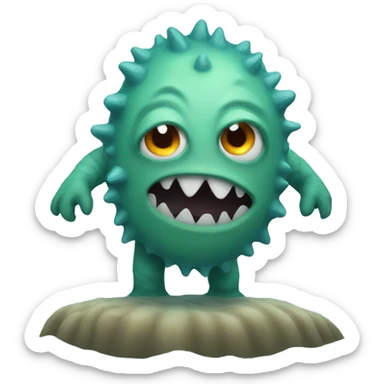Monster in the sea sticker