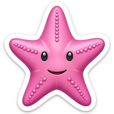 stea de mare roz emoji sticker