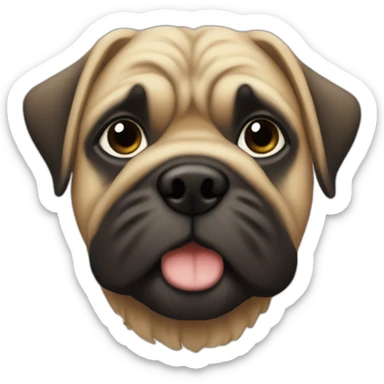 Mops als Rumäne sticker