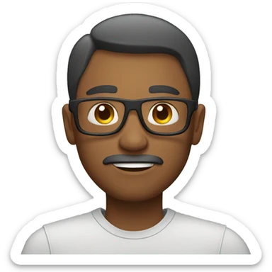 hardworking active man sticker