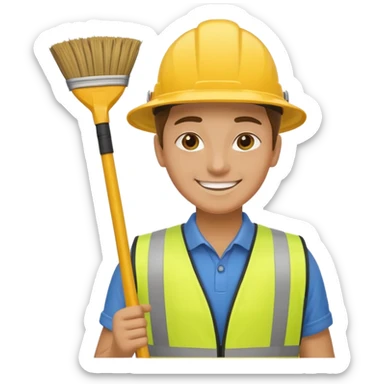 Street Cleaner - broom & vest





 sticker
