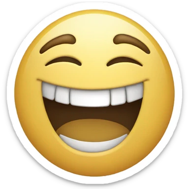 Laughing emoji sticker