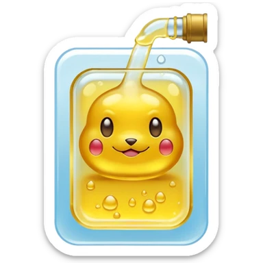 pokemon card made of piss sticker