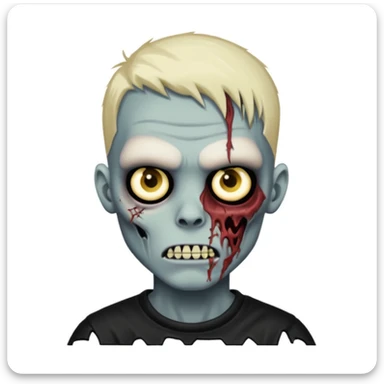 Zombie boy with nu-metal vibe  sticker