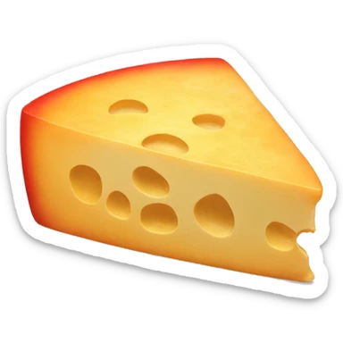 Red cheese  sticker