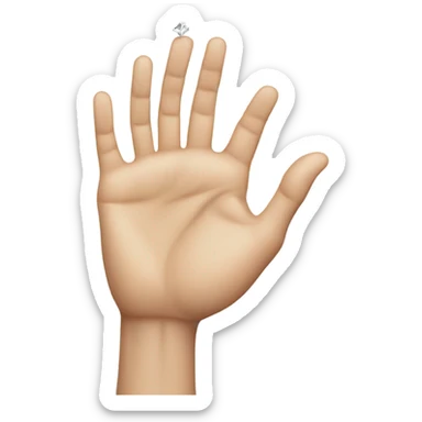 Hand with fingers making a diamond  sticker
