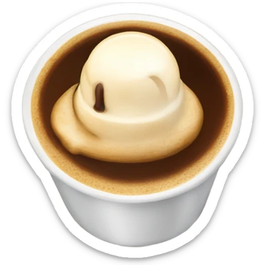 Small Espresso affogato sticker