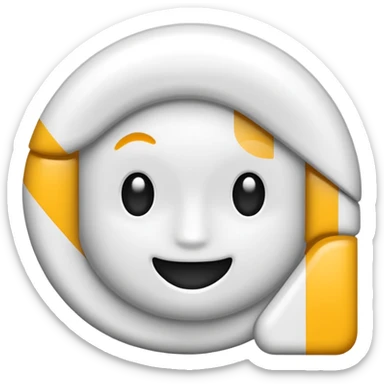 белая дорожка на черной полосе sticker