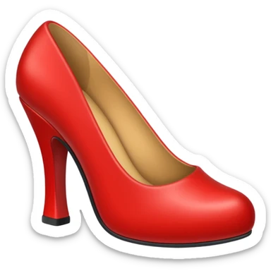 red shoe sticker