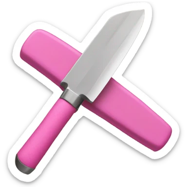 pink knife  sticker
