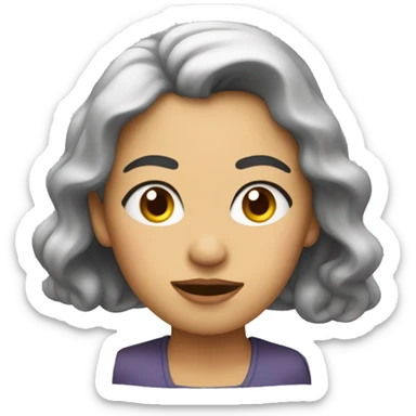 Femme qui fume sticker