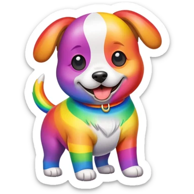 gay dog sticker