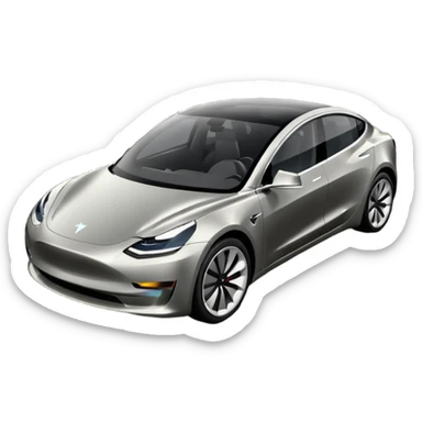 Tesla model 3 stuck in traffic sticker