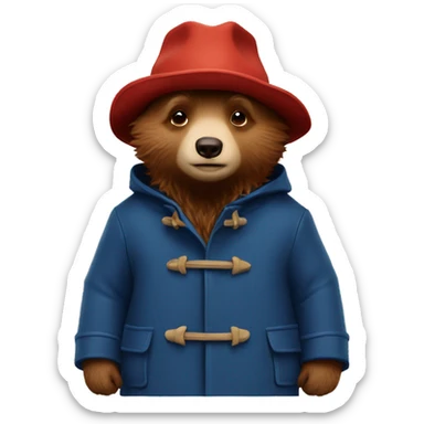 Paddington bear sticker