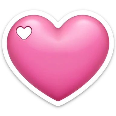 pink heart sticker