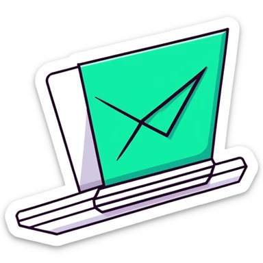 Mayan hieroglyphic style gestures: typing, sending message, receiving message, all with angular geometric shapes sticker