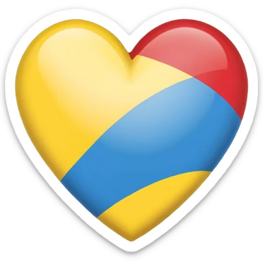 Pansexual flag heart sticker