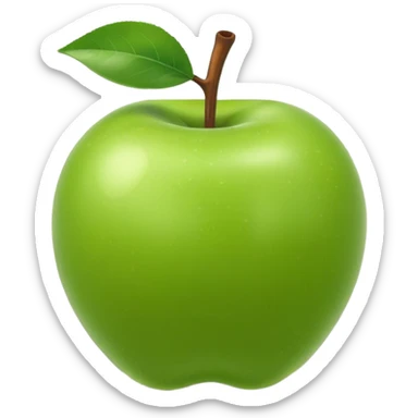 3D apple emoji style, T-shaped road, with soft edges and a slight shadow, viewed from above sticker