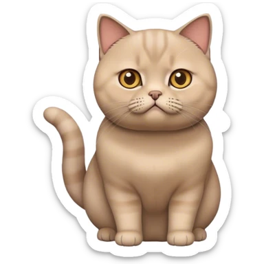 british shorthair cat question mark  sticker
