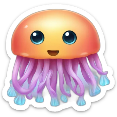 cute jellyfish sticker