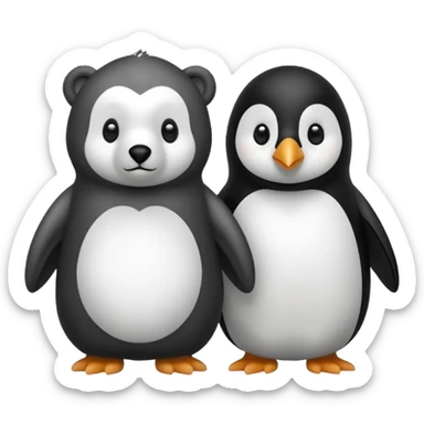 🐻+🐧 sticker