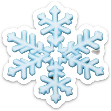 snow flakes sticker
