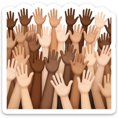 The crowd clapping sticker