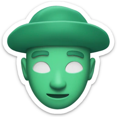 Aheat in seaform green colour sticker