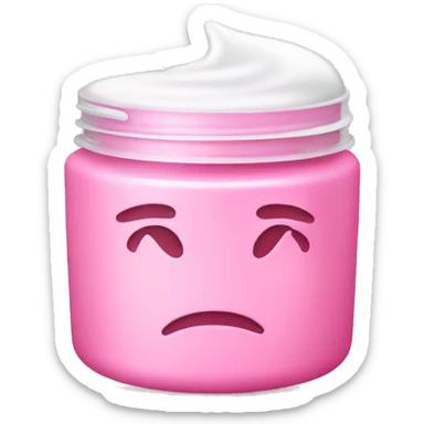 pink moisturizer sticker