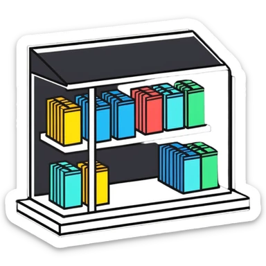 product showcase display sticker