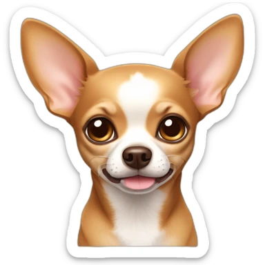 Chihuahua dog Brown color sticker