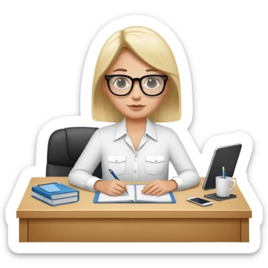 une image de 3/4 avec un recruteur à son bureau PAS DE FACE DE 3/4! qui regarde un candidat assis en face de lui. le recruteur est à droite sticker