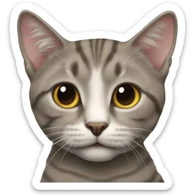 Britse korthaar kat sticker