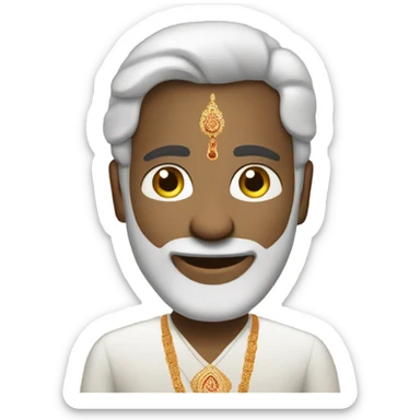 hindu marriage white man  sticker