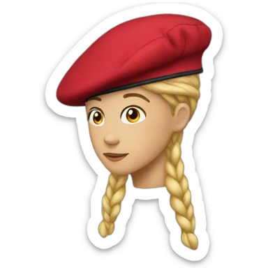 beret sticker