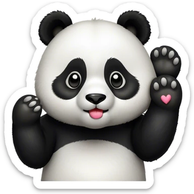 Panda send kisses  sticker
