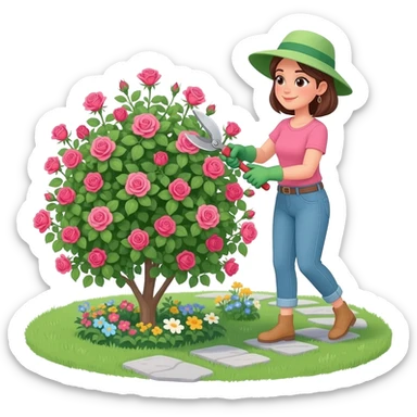 gardening tasks sticker