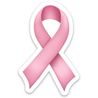 Pastel pink ribbon  sticker