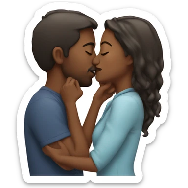 Couple kissing  sticker