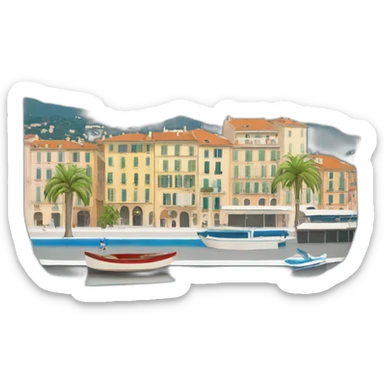 the city of Nice in France sticker