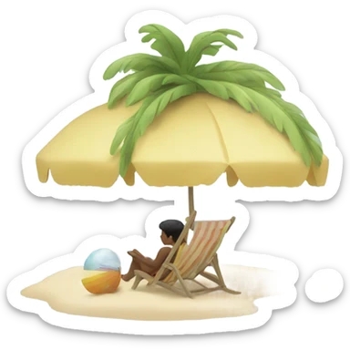 By the beach sticker