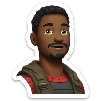 prowler Hobart Brown from Spider-Man game sticker