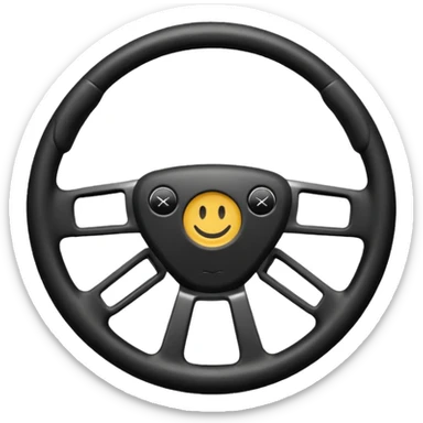 volante de auto  sticker