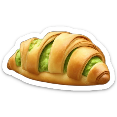 pistachio croissant  sticker