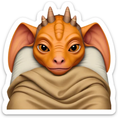 Sleeping jar jar binks form Star Wars sticker