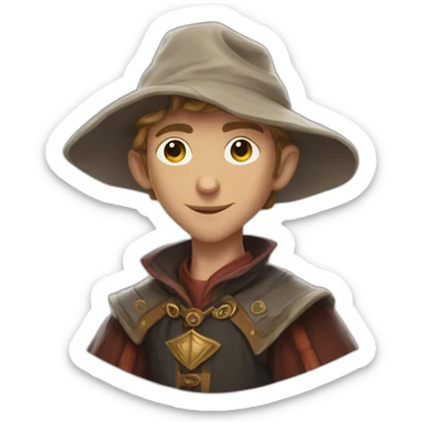 d&d young tieflin sorcerer sticker